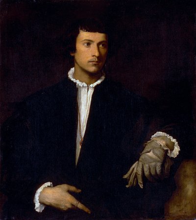 Man with a Glove by Tiziano Vecelli